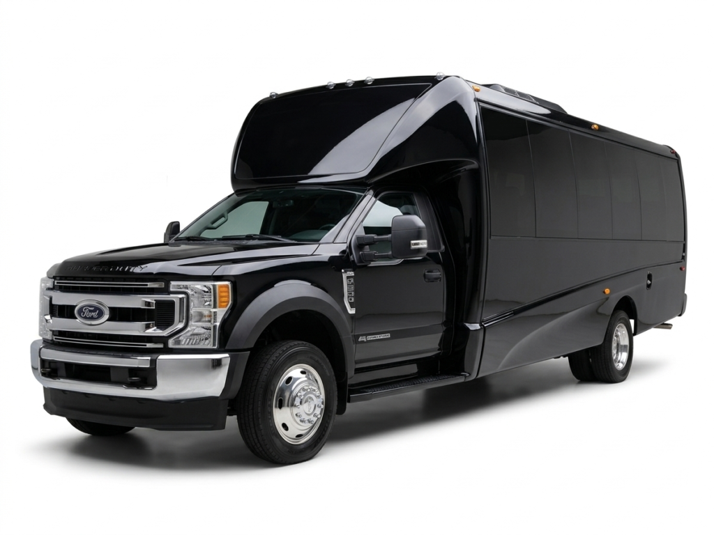 Shuttle bus white bg